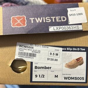 Twisted Bomber Tan Slip-On Shoes
